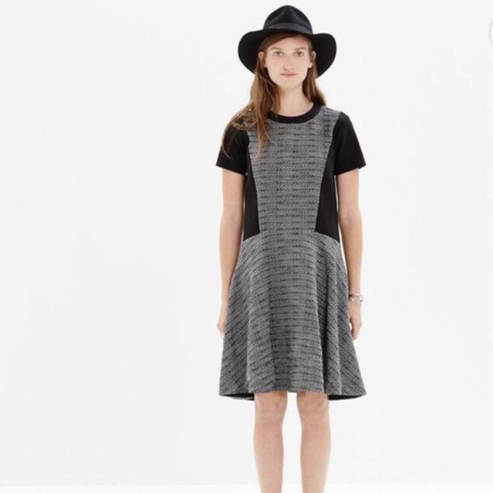 Madewell Black Tweed Dress